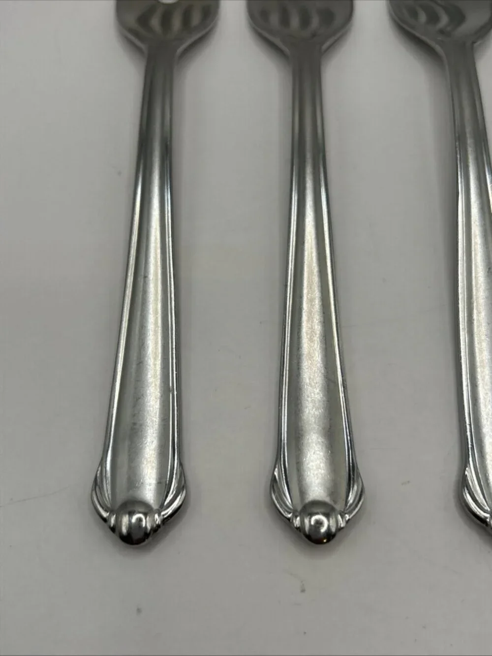 4 Salad Forks Mikasa Gerald Patrick CLASSICO SATIN 18/8 Stainless Korea 6 3/8